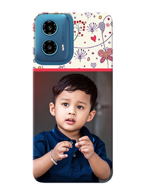 Custom Motorola G34 5G phone back covers: Premium Floral Design