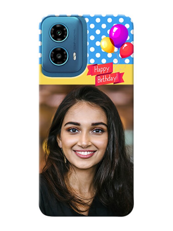 Custom Motorola G34 5G custom mobile back covers: Happy Birthday Design