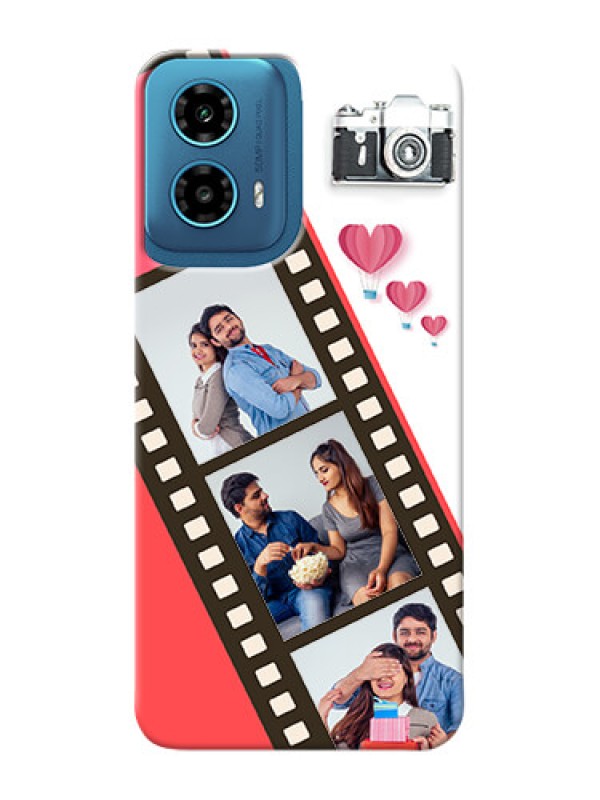 Custom Motorola G34 5G custom phone covers: 3 Image Holder with Film Reel