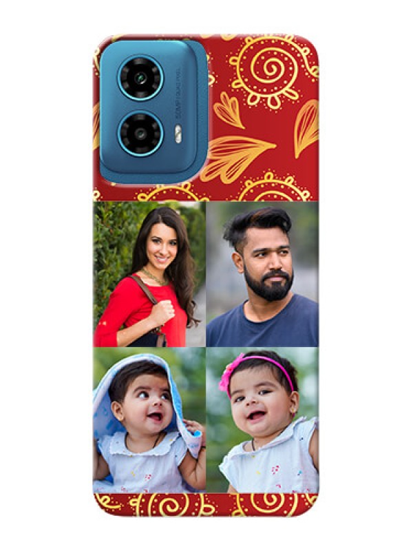 Custom Motorola G34 5G Mobile Phone Cases: 4 Image Traditional Design