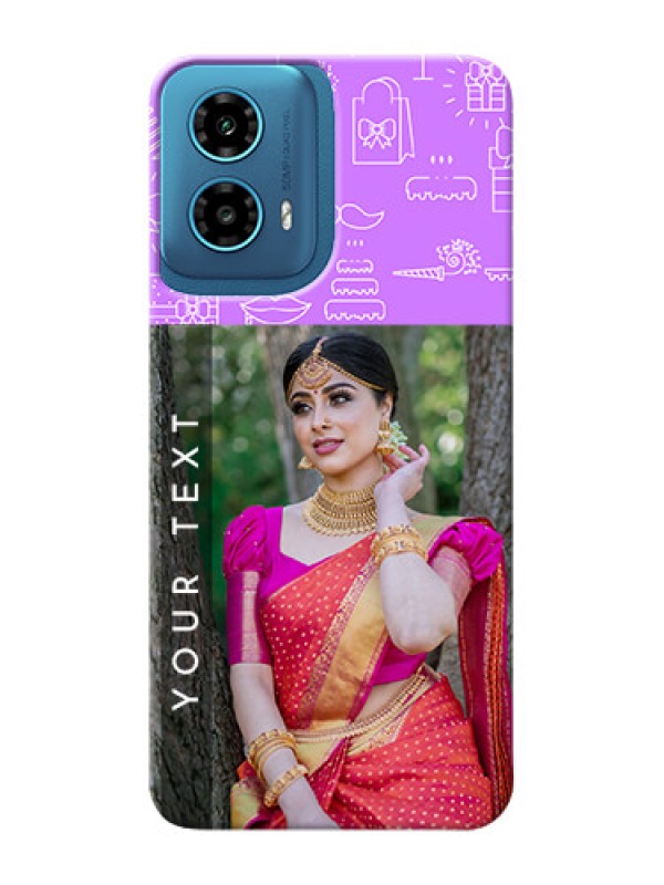 Custom Motorola G34 5G Personalized Phone Cases: Birthday Icons Design