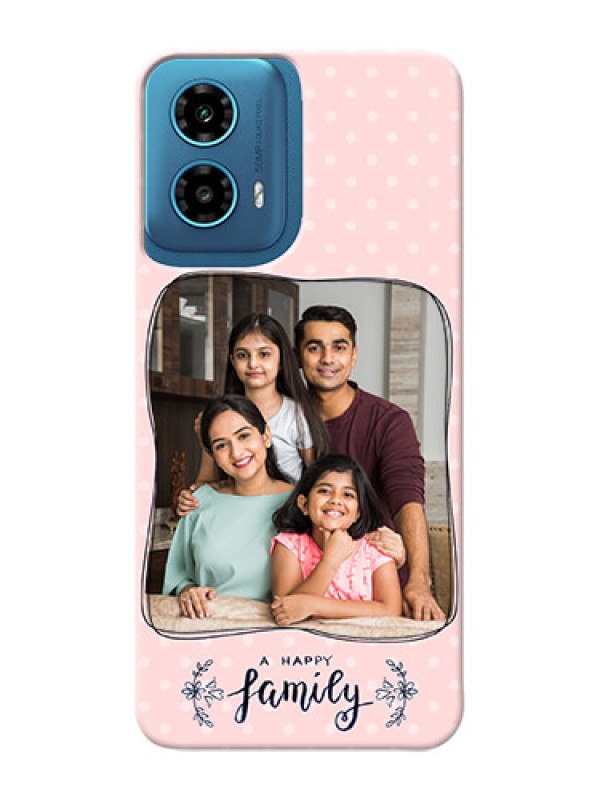 Custom Motorola G34 5G Personalized Phone Cases: Family with Dots Design