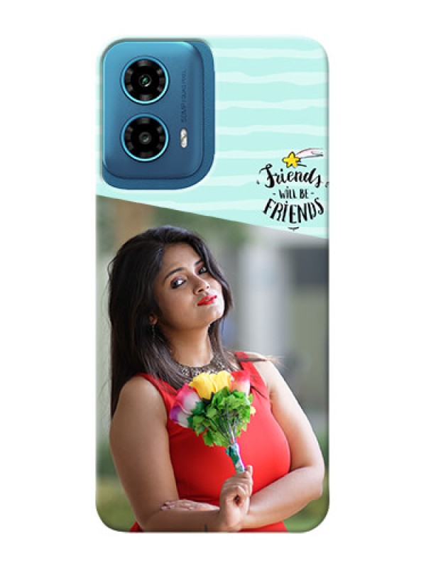 Custom Motorola G34 5G Mobile Back Covers: Friends Picture Icon Design