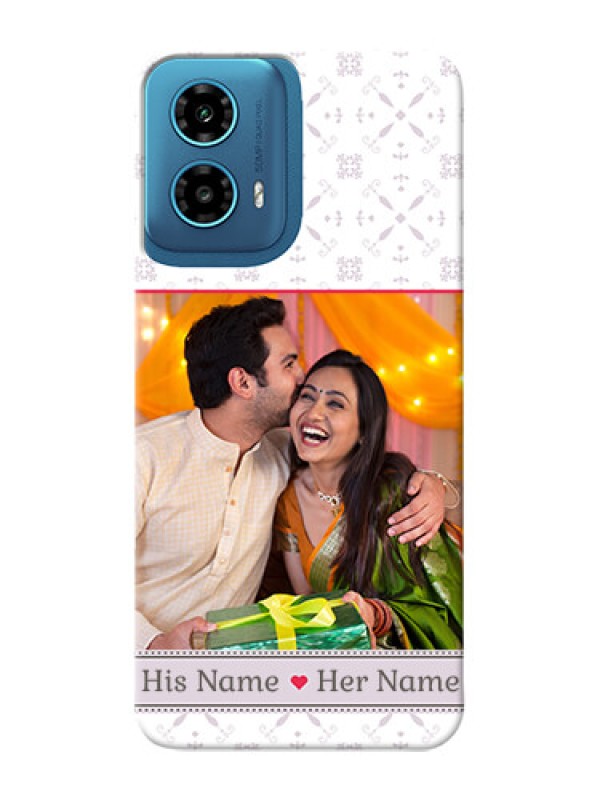Custom Motorola G34 5G Phone Cases with Photo and Ethnic Design