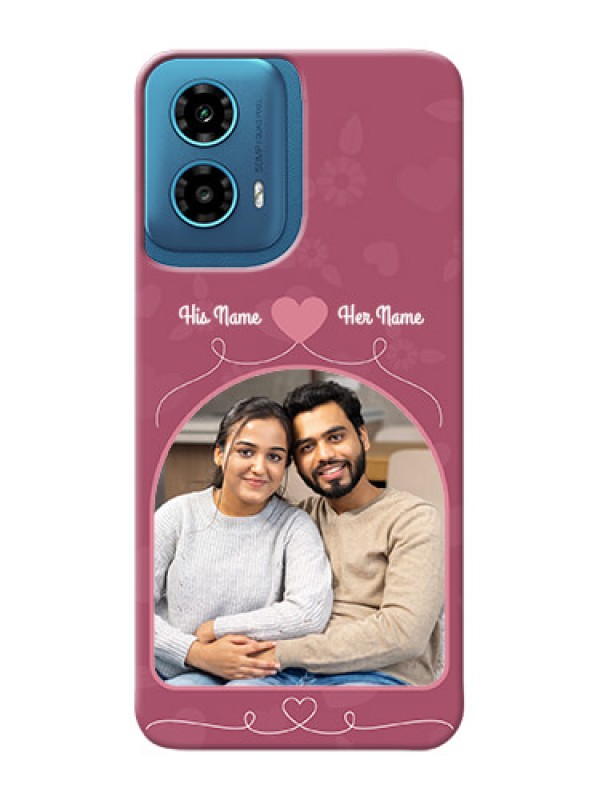 Custom Motorola G34 5G mobile phone covers: Love Floral Design