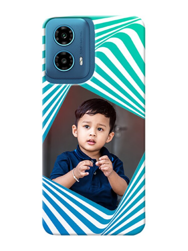 Custom Motorola G34 5G Personalised Mobile Covers: Abstract Spiral Design