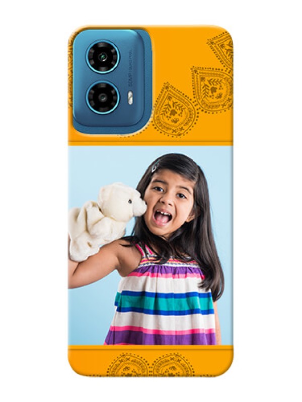 Custom Motorola G34 5G custom mobile back covers: Photo Wedding Design