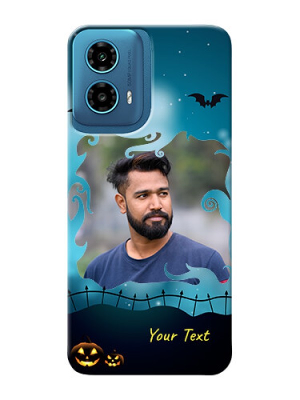 Custom Motorola G34 5G Personalised Phone Cases: Halloween frame design