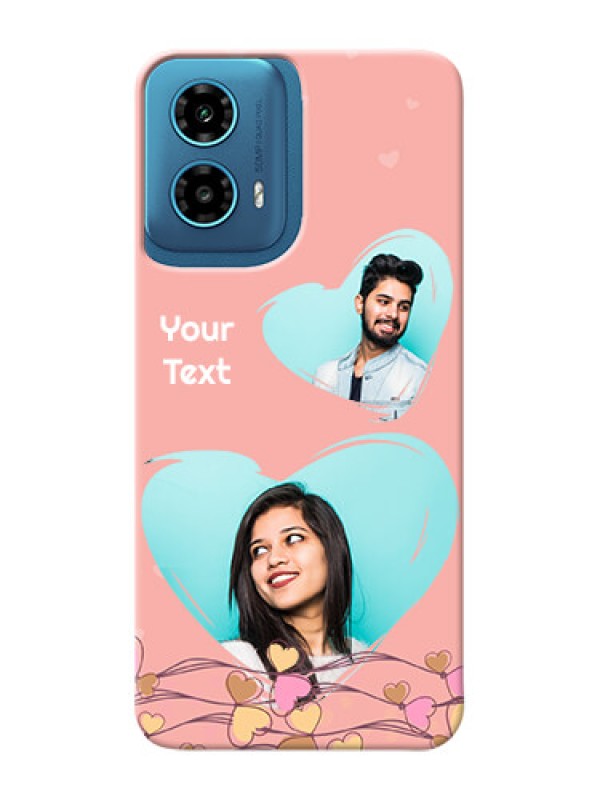 Custom Motorola G34 5G customized phone cases: Love Doodle Design