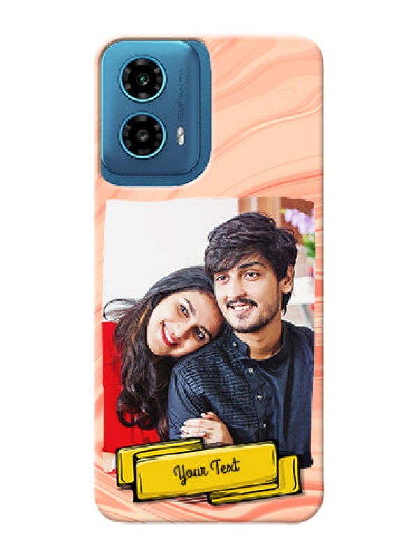 Custom Motorola G34 5G Customized Phone Cases: Marble Texture Design