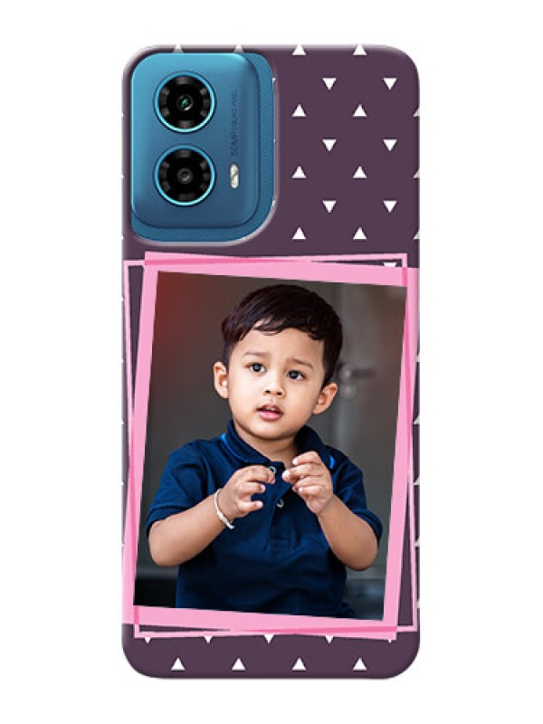 Custom Motorola G34 5G Phone Cases: Triangle Pattern Dotted Design