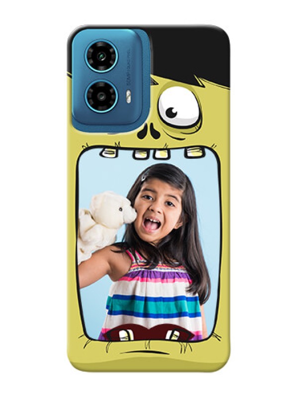 Custom Motorola G34 5G Mobile Covers: Cartoon monster back case Design
