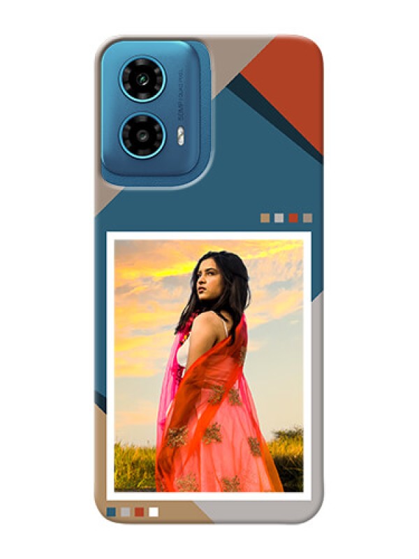 Custom Motorola G34 5G Personalized Phone Case with Retro color pallet Design