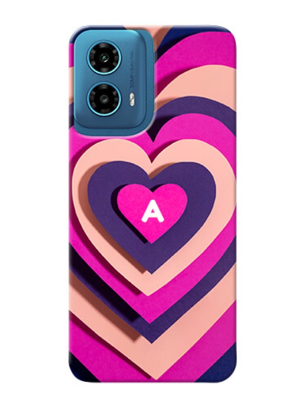 Custom Motorola G34 5G Custom Mobile Case with Cute Heart Pattern Design