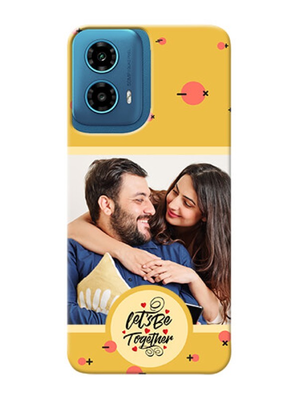 Custom Motorola G34 5G Photo Printing on Case with Lets be Together Design
