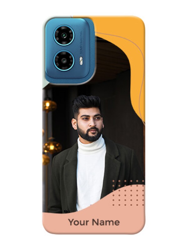 Custom Motorola G34 5G Personalized Phone Case with Tricoloured overlay design