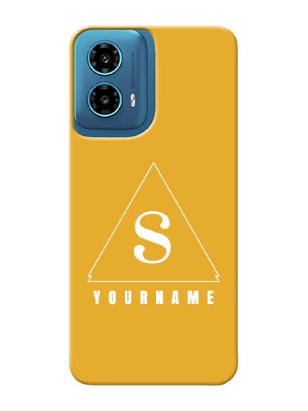 Custom Motorola G34 5G Personalized Phone Case with simple triangle Design