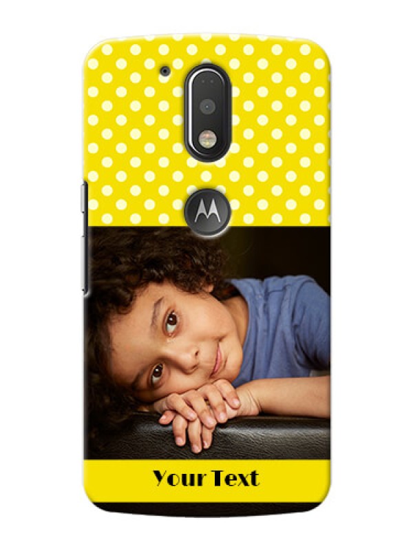 Custom Motorola G4 Plus Bright Yellow Mobile Case Design