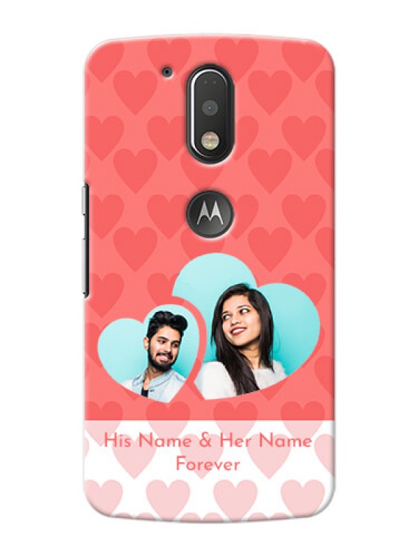 Custom Motorola G4 Plus Couples Picture Upload Mobile Cover Design