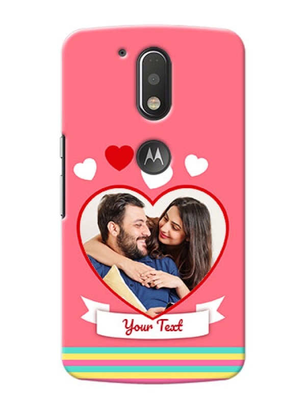 Custom Motorola G4 Plus I Love You Mobile Cover Design