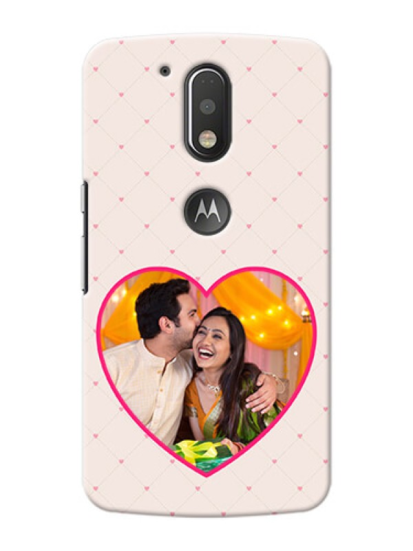 Custom Motorola G4 Plus Love Symbol Picture Upload Mobile Case Design