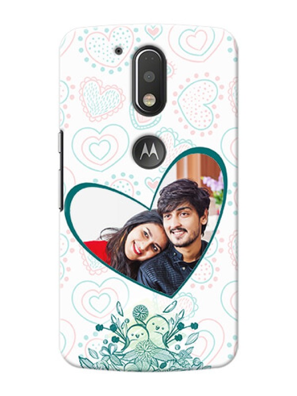 Custom Motorola G4 Plus Couples Picture Upload Mobile Case Design
