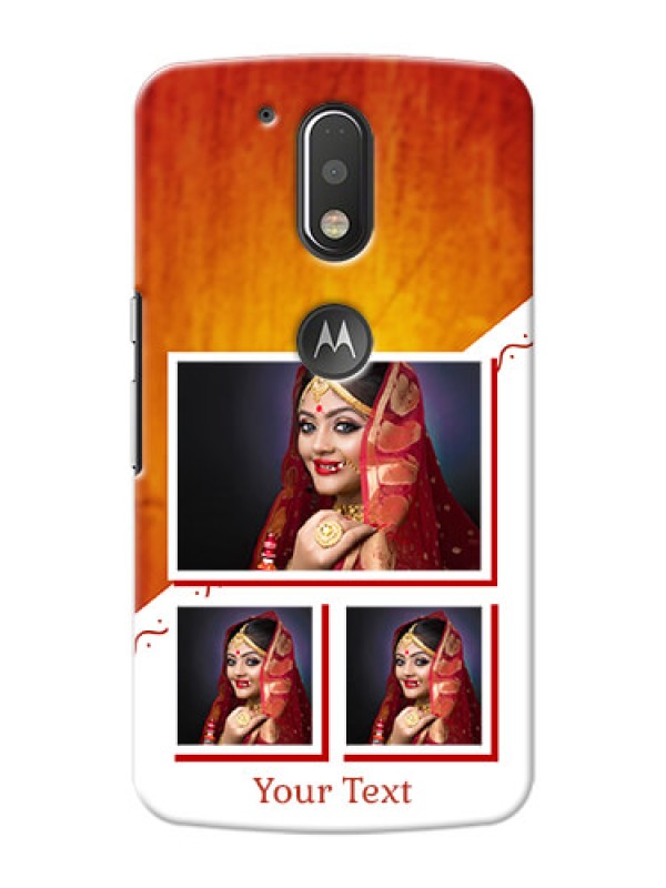 Custom Motorola G4 Plus Wedding Memories Mobile Cover Design