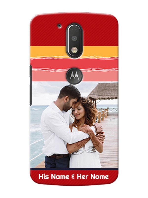 Custom Motorola G4 Plus Colourful Mobile Case Design