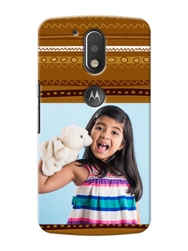 Custom Motorola G4 Plus Friends Picture Upload Mobile Cover Design