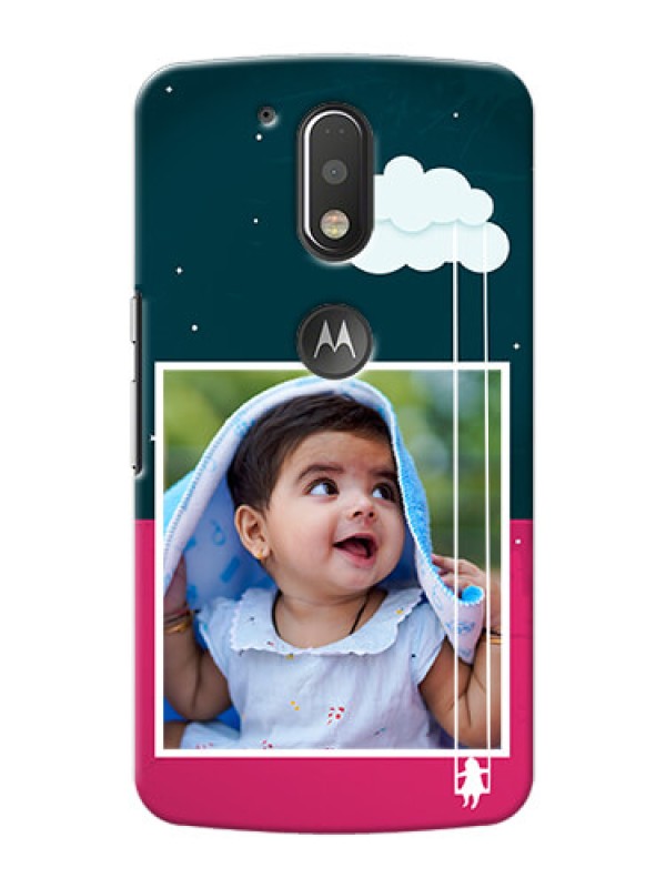 Custom Motorola G4 Plus Cute Girl Abstract Mobile Case Design