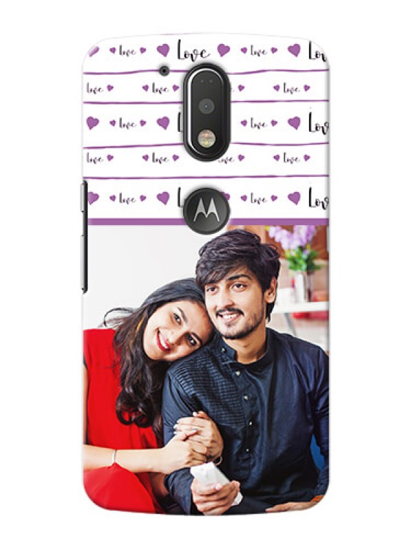 Custom Motorola G4 Plus Couples Mobile Case Design