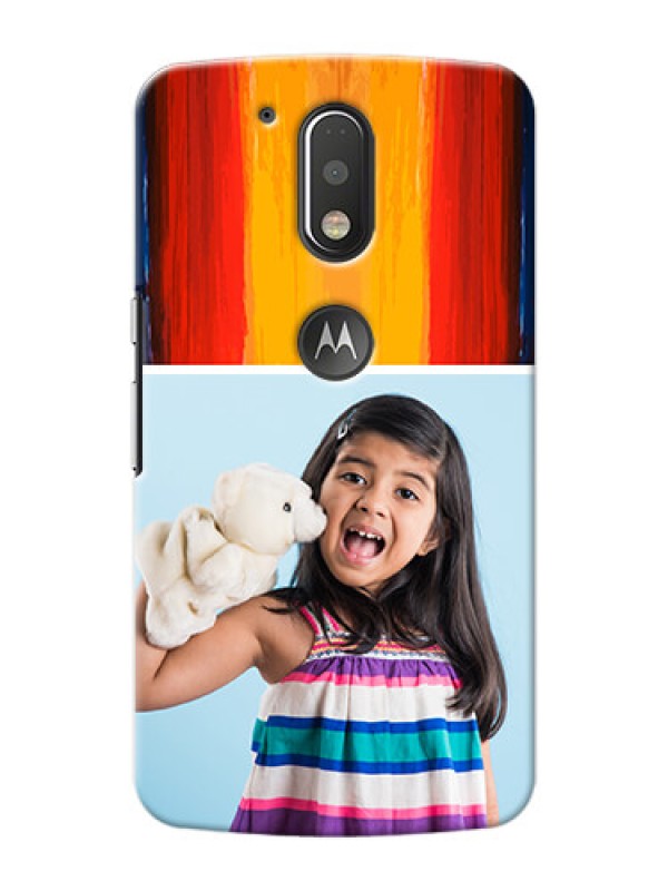 Custom Motorola G4 Plus Colourful Mobile Cover Design