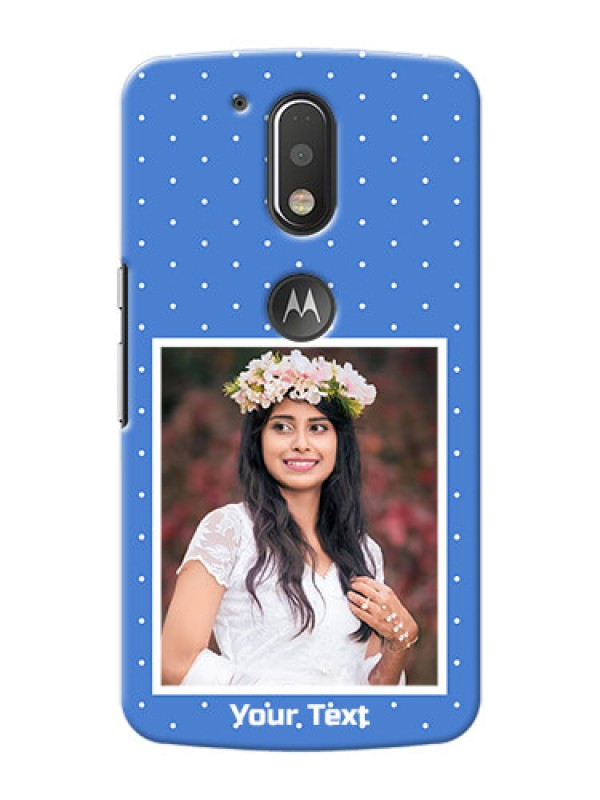 Custom Motorola G4 Plus 2 image holder polka dots Design