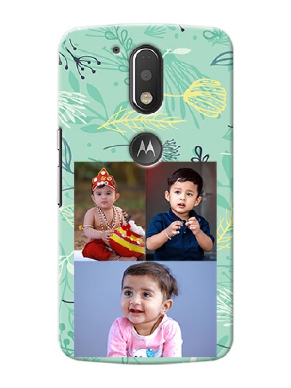Custom Motorola G4 Plus family is forever design with floral pattern Design