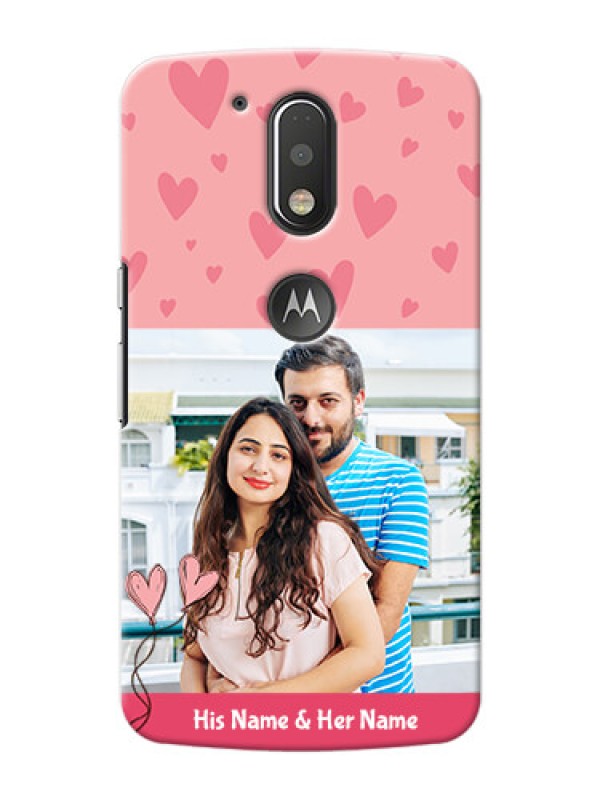 Custom Motorola G4 Plus love doodles frame Design