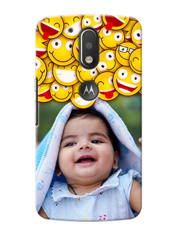 Custom Motorola G4 Plus smileys pattern Design