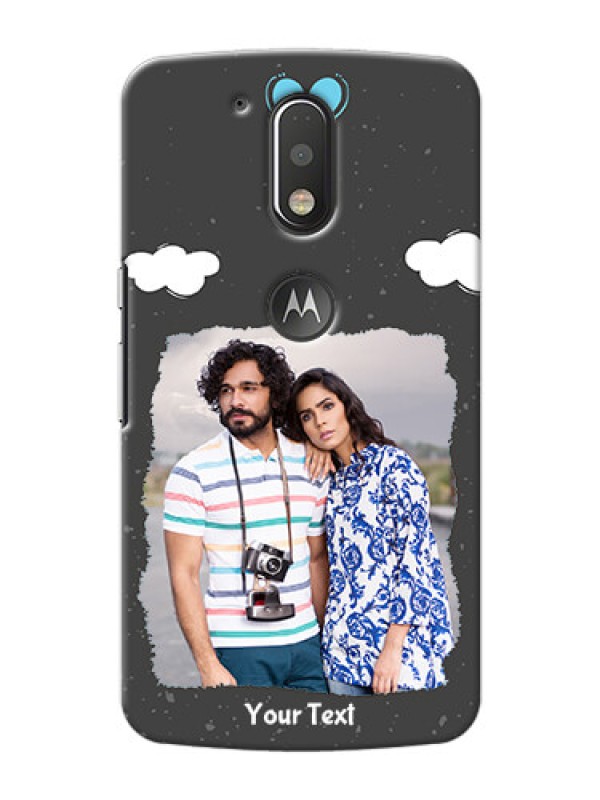 Custom Motorola G4 Plus splashes backdrop with love doodles Design