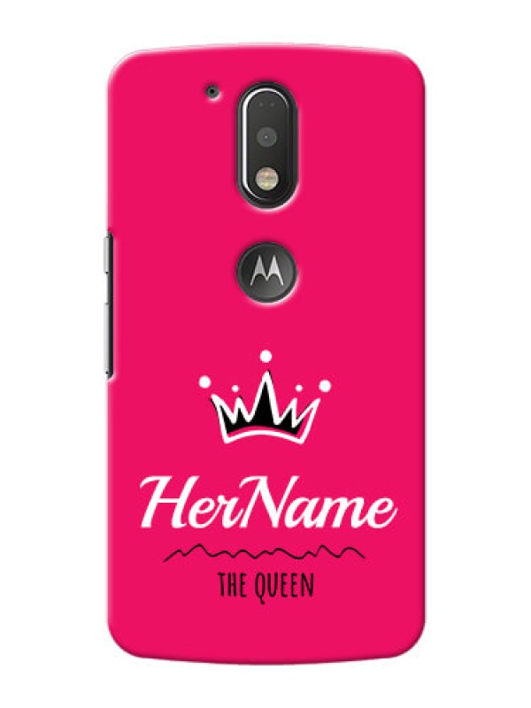 Custom Motorola G4 Plus Queen Phone Case with Name