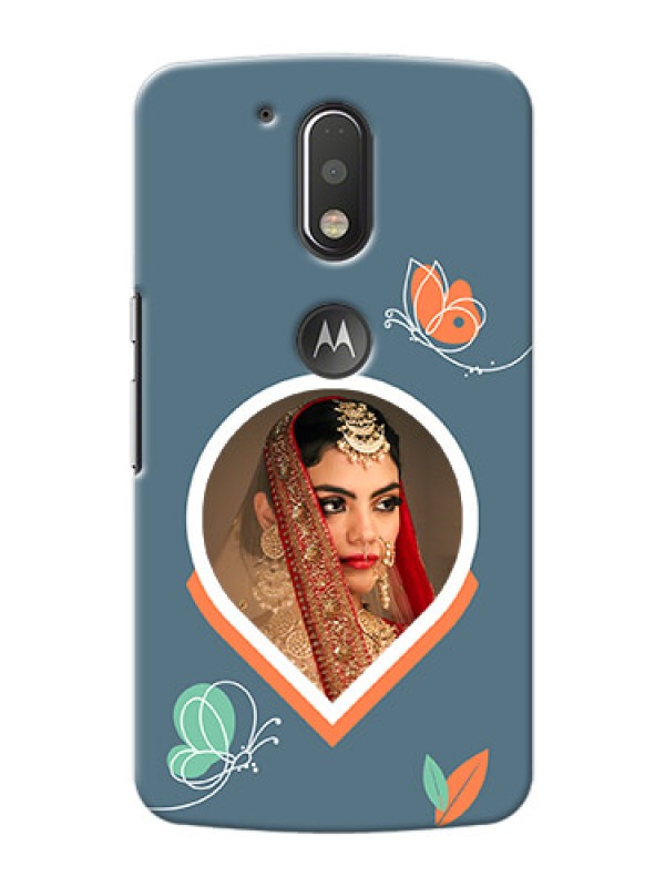 Custom Motorola G4 Plus Custom Mobile Case with Droplet Butterflies Design