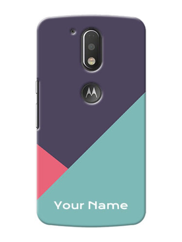 Custom Motorola G4 Plus Custom Phone Cases: Tri Color abstract Design