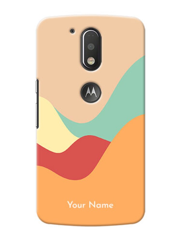 Custom Motorola G4 Plus Custom Mobile Case with Ocean Waves Multi-colour Design