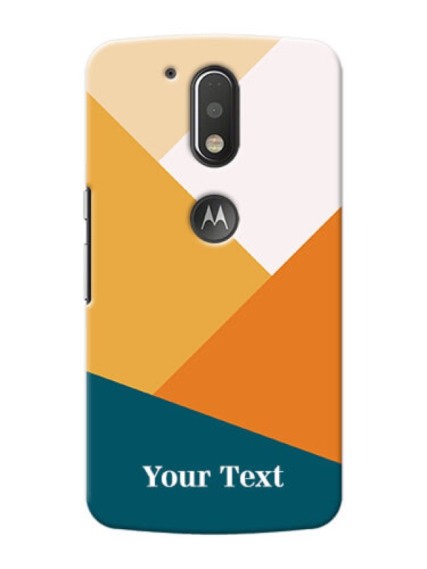 Custom Motorola G4 Plus Custom Phone Cases: Stacked Multi-colour Design