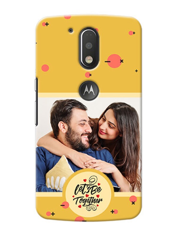 Custom Motorola G4 Plus Back Covers: Lets be Together Design