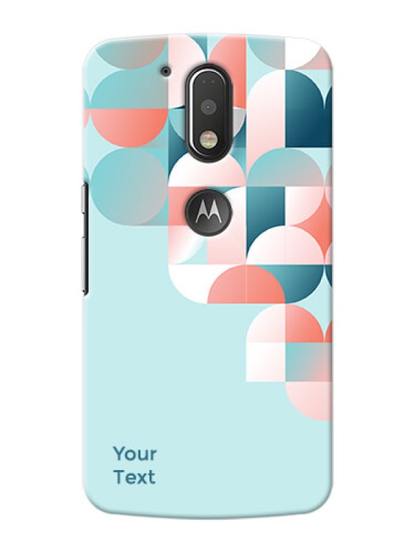 Custom Motorola G4 Plus Back Covers: Stylish Semi-circle Pattern Design