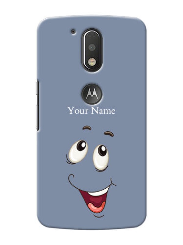 Custom Motorola G4 Plus Phone Back Covers: Laughing Cartoon Face Design