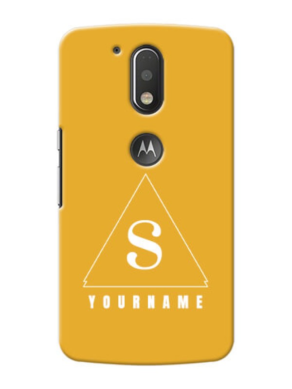 Custom Motorola G4 Plus Custom Mobile Case with simple triangle Design