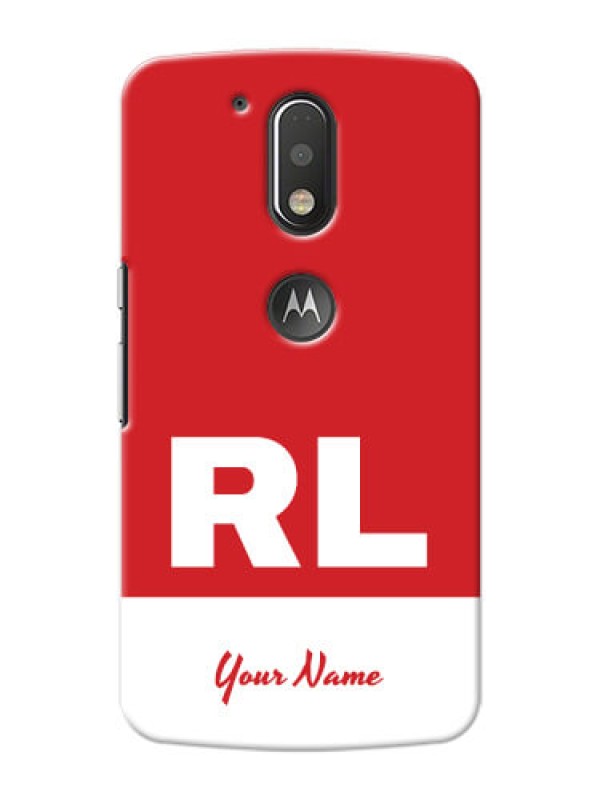 Custom Motorola G4 Plus Custom Phone Cases: dual tone custom text Design
