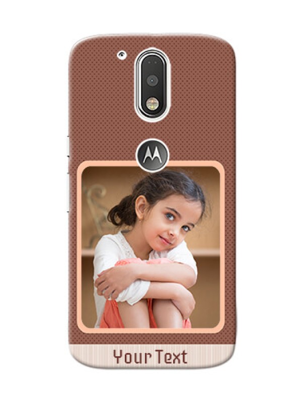 Custom Motorola G4 Simple Photo Upload Mobile Cover Design