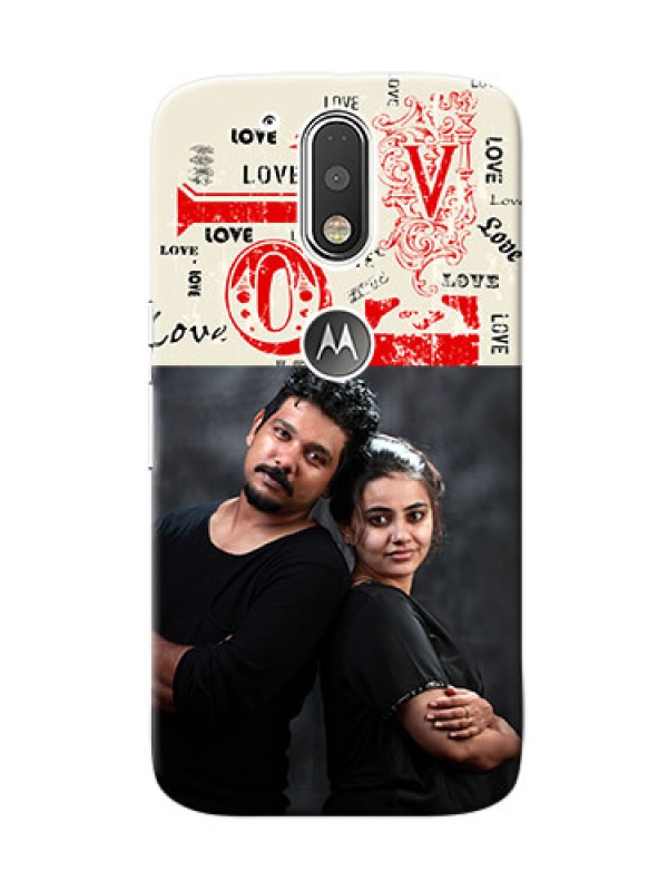 Custom Motorola G4 Lovers Picture Upload Mobile Case Design