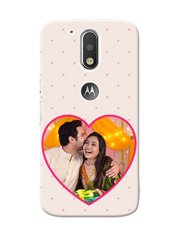 Custom Motorola G4 Love Symbol Picture Upload Mobile Case Design